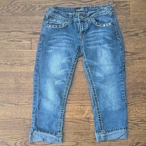 Angels Blue Jean Capri's